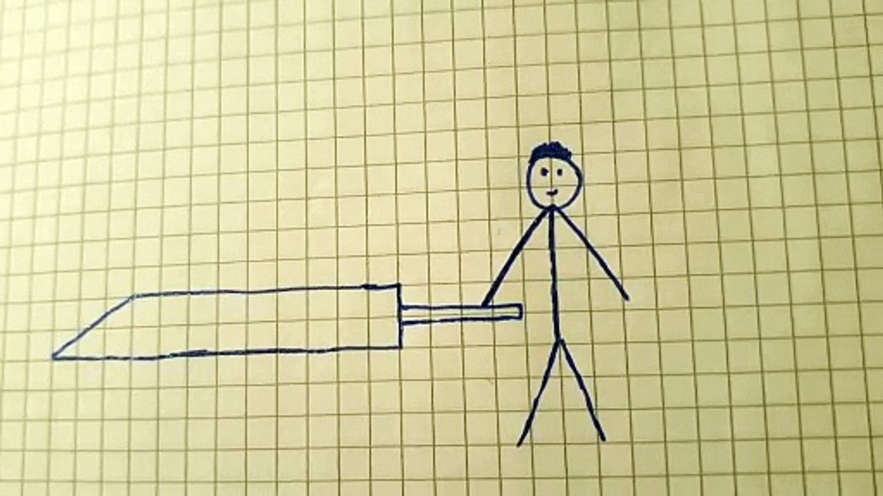 Guerriero  con mega spada disegno