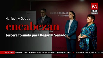 Morena nombra a Harfuch y Godoy como su fórmula para el senado