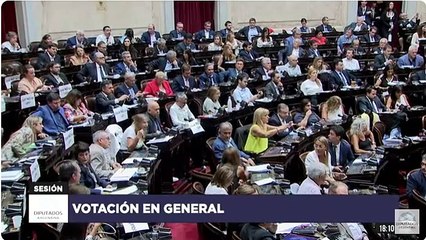 El momento de la votación en Diputados