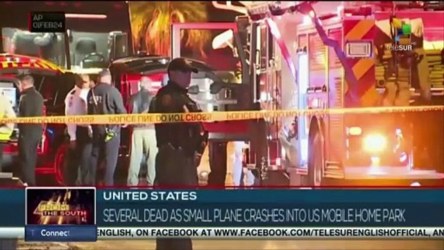 Several dead as small plane crashes into US mobile home park
