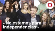 Feijóo alerta del peligro de llevar a Galicia el 'modelo de Sánchez: «No estamos para independencias»