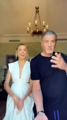 Sylvester Stallone stealing the spotlight