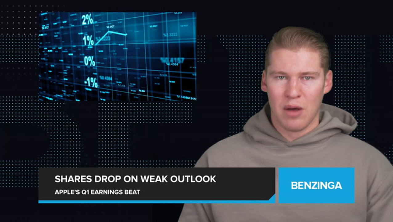 Apple Beats Q1 Earnings Estimates with $119.58B Revenue, Shares Drop on Weak Outlook