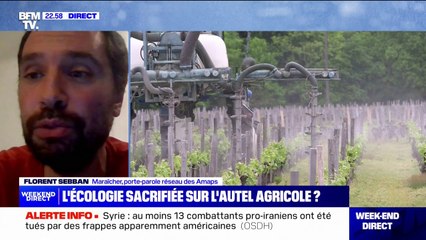 Pause du plan Écophyto: "Une très mauvaise nouvelle, tant pour la société que pour les agriculteurs", estime Florent Sebban (porte-parole de l'Association pour le maintien d'une agriculture paysanne)