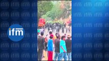 Esmad y Policía intervinieron vía Barbosa por disturbios