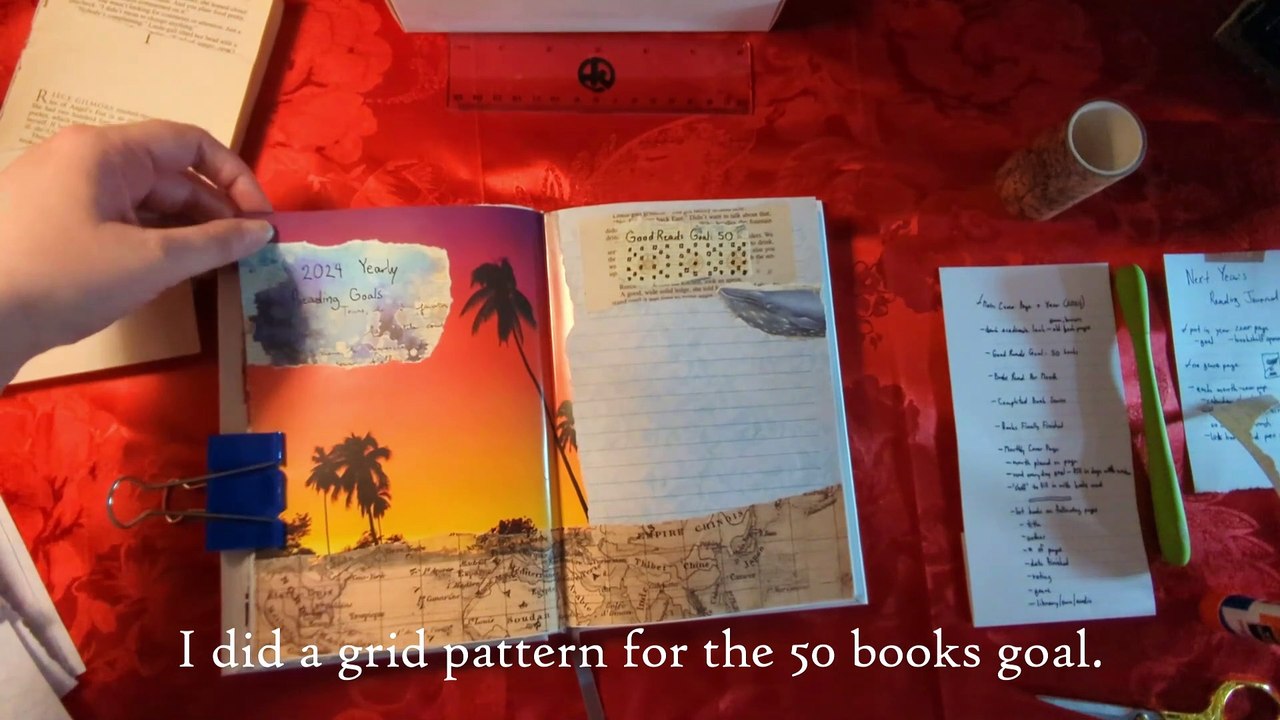 Reading Journal Set Up | January 2024 | No Talking