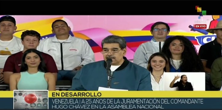Venezuela: Se conmemora aniversario 25 de la Revolución Bolivariana