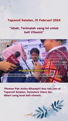 Begitu Cintanya, Anies Diberi Emak-emak Uang untuk Beli Vitamin Agar Kuat Kampanye. Bapak-bapak juga Kasih Ratusan Ribu.