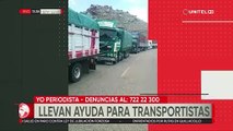 Cochabamba: Recolectan víveres para transportistas que quedaron varados en la carretera a Oruro