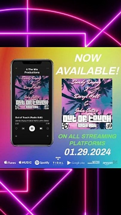 Sandy Dupuy X Daryl Hall & John Oates - Out of Touch (Radio Edit) [Official Audio Teaser]