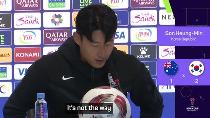 'Not the way' Son wanted to reach Asian Cup semi-finals