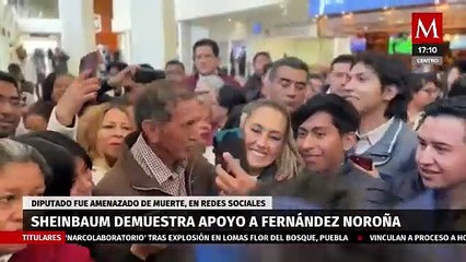 Claudia Shienbaum se solidariza con Fernández Noroña tras ser amenazado de muerte