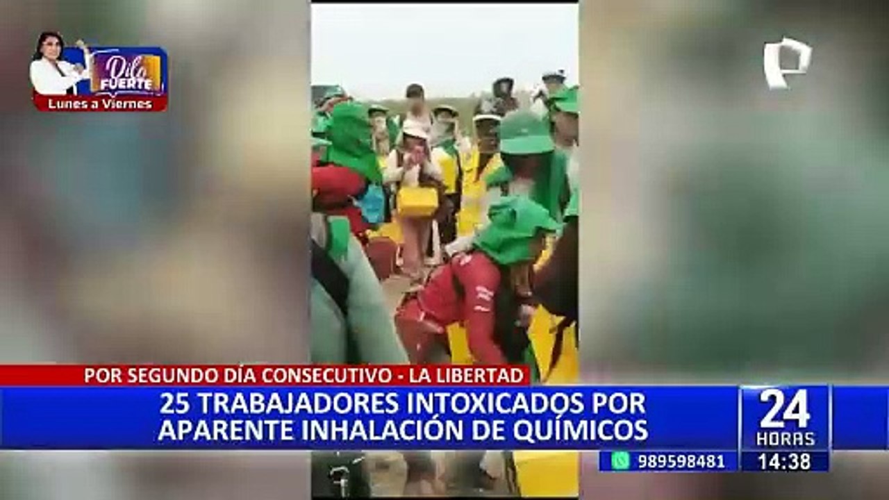 La Libertad: 25 trabajadores intoxicados por aparente inhalación de químicos