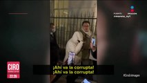 “Ahí va la corrupta”: Simpatizantes de Morena se manifestaron contra Xóchitl Gálvez en NY
