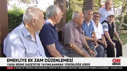 Emekliye ek zam düzenlemesi Resmi Gazete'de