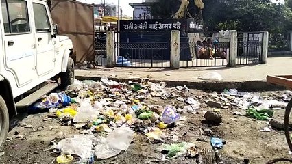 महापुरुषों के स्मारकों के पास भी अस्थायी अतिक्रमण, गंदगी से नगरवासी हो रहे आहत