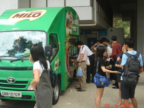 Free Milo Is The Best Milo: Milo Van At NUS
