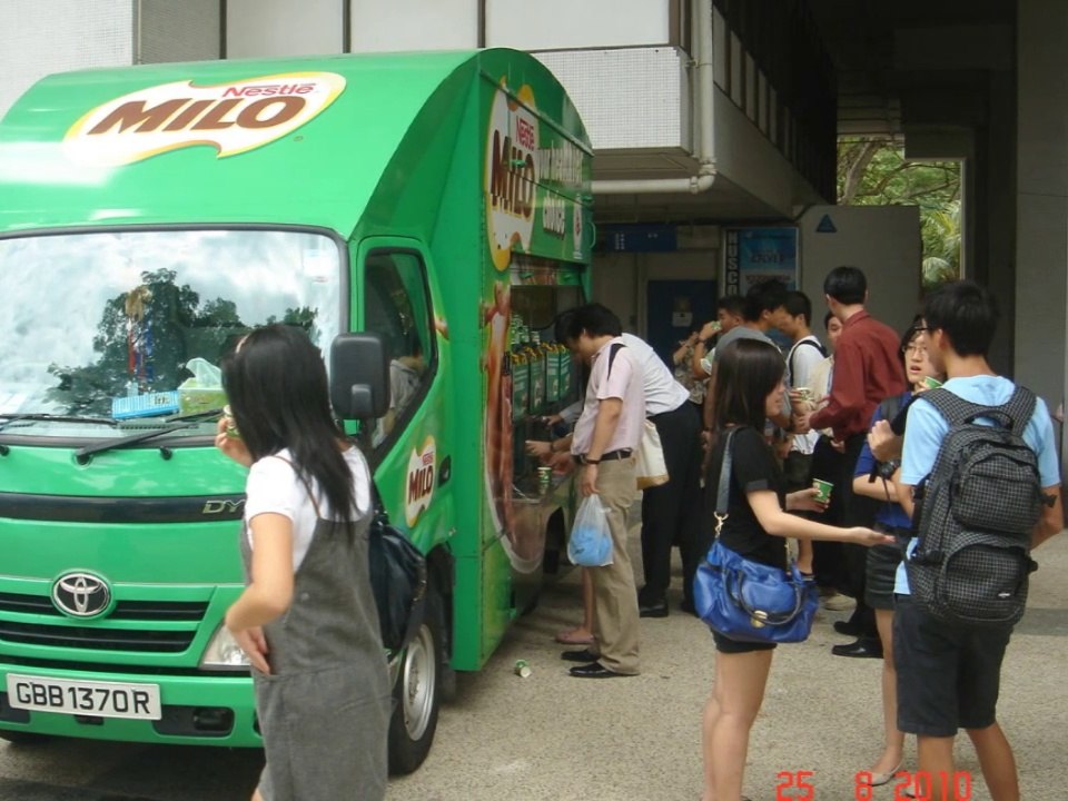 Free Milo Is The Best Milo: Milo Van At NUS