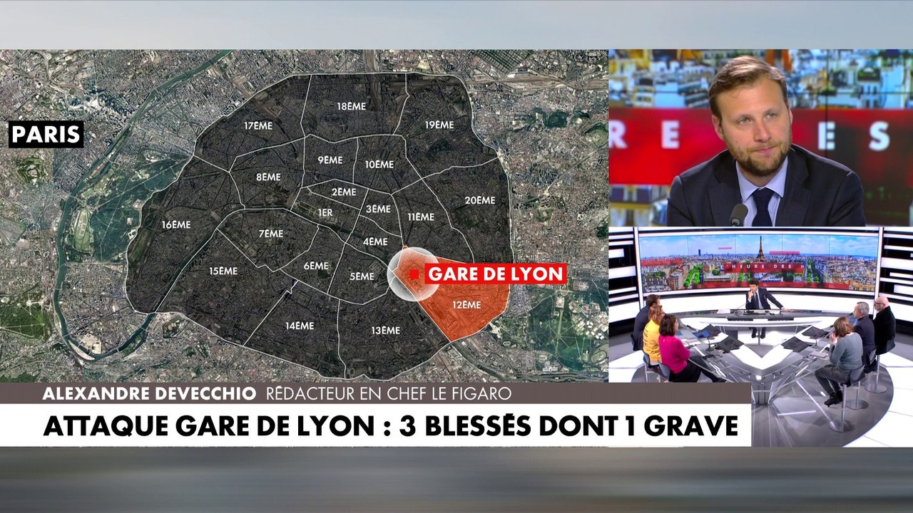 Alexandre Devecchio, au sujet de l’attaque à l’arme blanche à gare de Lyon ce samedi : «Il faut rester prudent sur les motivations de cette attaque»
