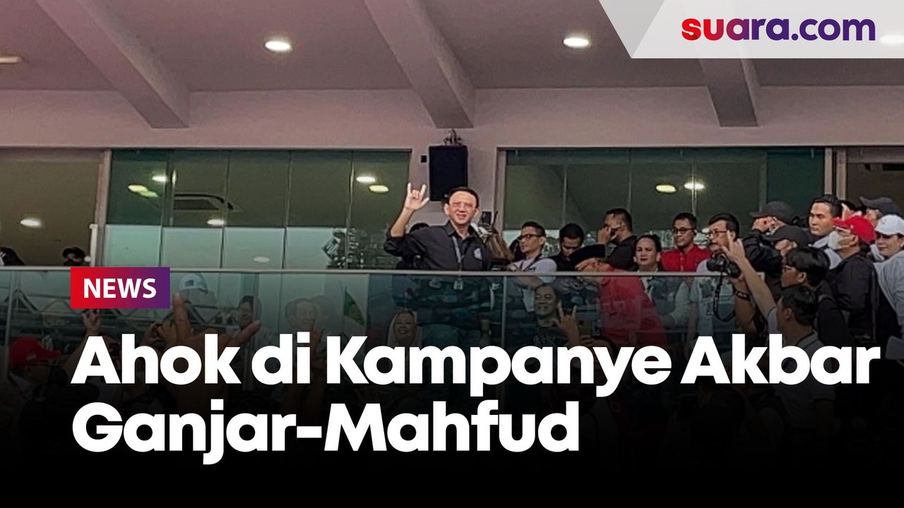 Pasca Mundur Sebagai Komut, Ahok Nongol di Kampanye Akbar ' Konser Salam Metal' Ganjar-Mahfud di GBK