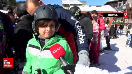 Sömestirde Uludağ’a tatilci akını