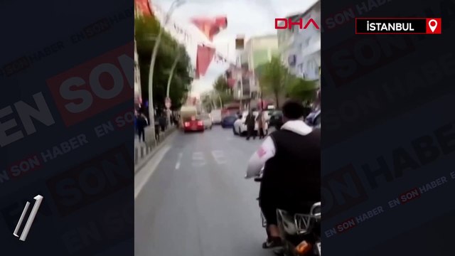 Motosikletli maganda havaya ateş edip sosyal medyada paylaştı