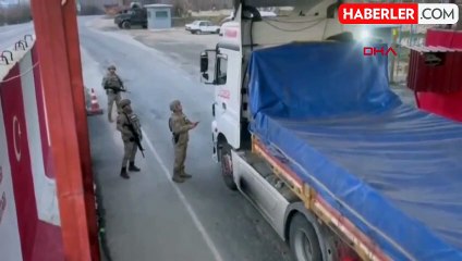 Bitlis'te TIR'da 58 kaçak göçmen yakalandı