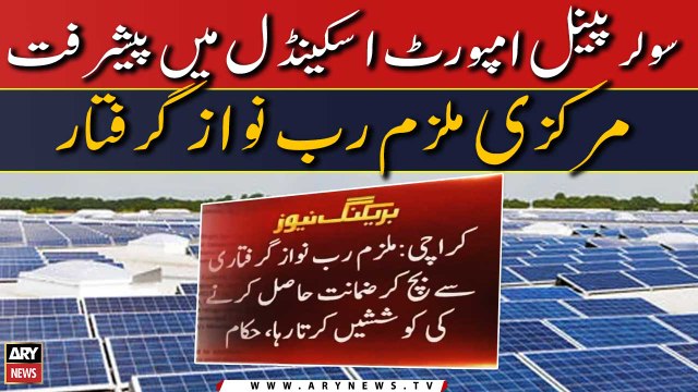 Solar Panel import scandal main accused arrested