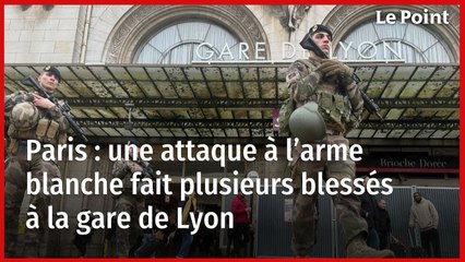 Paris : une attaque à l’arme blanche fait plusieurs blessés à la gare de Lyon