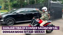 Ganjar Pranowo Tiba di Konser Salam Metal Ganjar-Mahfud dengan Naiki Moge Hitam-Merah