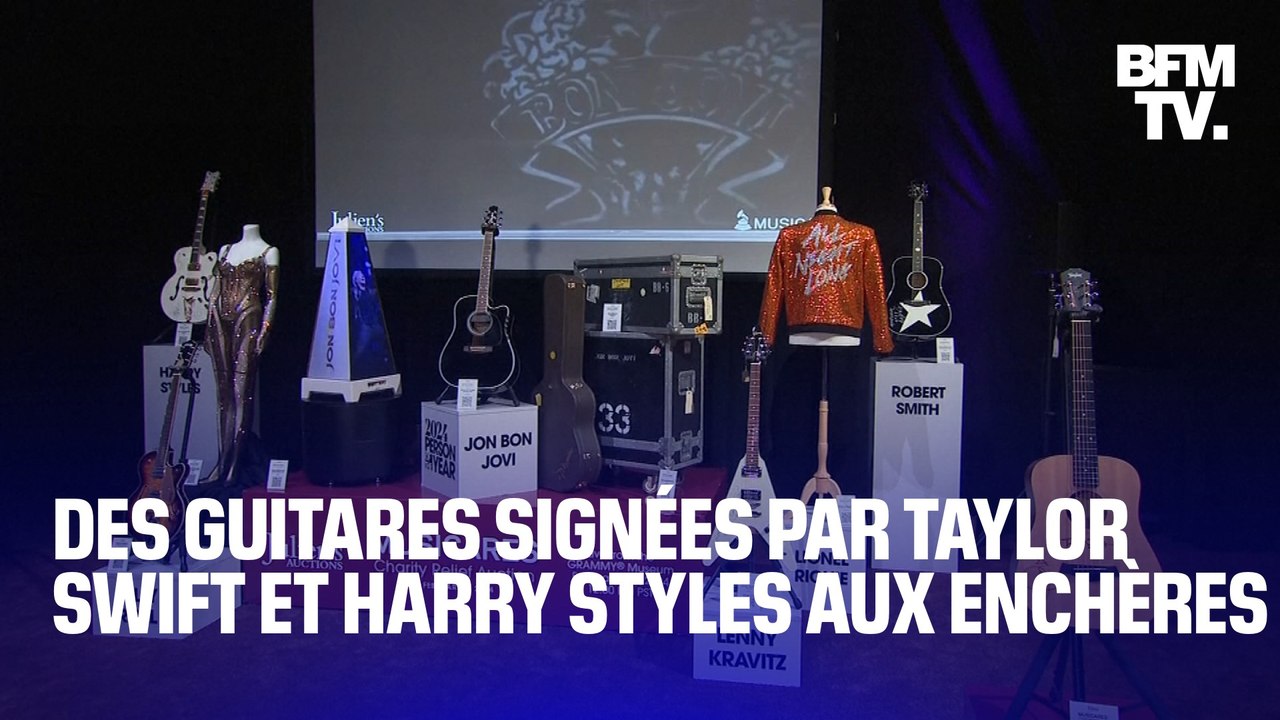 Des guitares signées par Taylor Swift et Harry Styles mises aux enchères lors des Grammy Awards ce dimanche