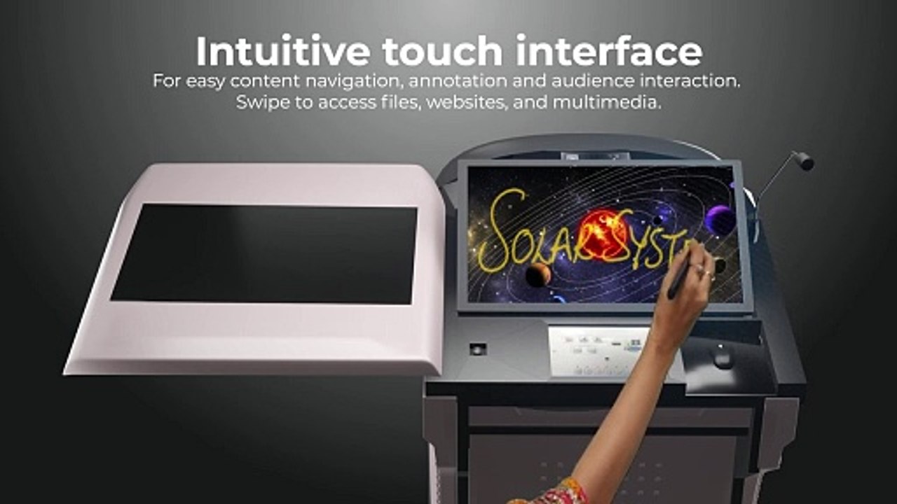 Globus Smart Podium_ Give a new definition to your presentations _ Globus Infocom