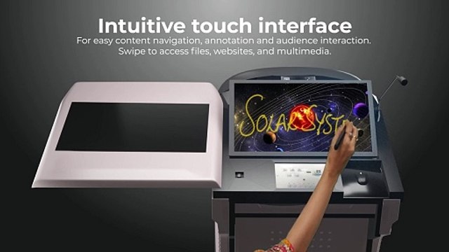 Globus Smart Podium_ Give a new definition to your presentations _ Globus Infocom