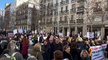 Manifestación de abogados y procuradores en Madrid