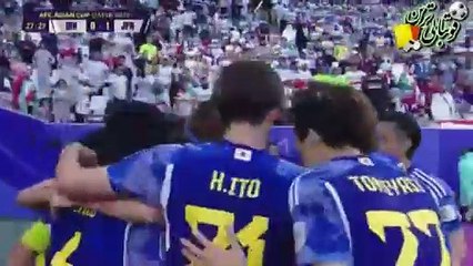 گل اول بازی ایران و ژاپن