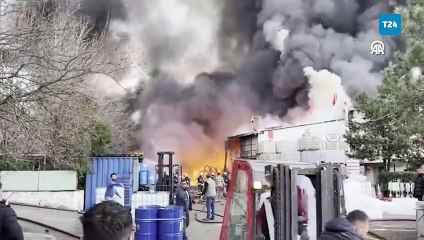 Gebze'de kimya fabrikasında yangın!