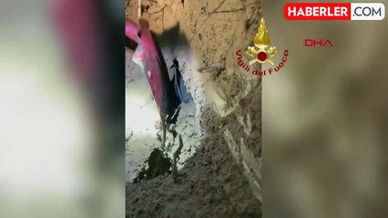İtalya'da Tilkiyi Kovalayan Köpek Kurtarıldı