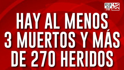 Explosión de camión de gas deja al menos tres muertos y cientos de heridos