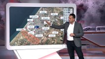 خريطة التطورات الميدانية في قطاع غزة