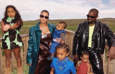 Kim Kardashian and Kanye West have an "amicable" relationship for the sake of their children