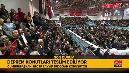 Cumhurbaşkanı Erdoğan: Bugün 7 bin 275 hak sahibinin konutunun anahtarını teslim ediyoruz
