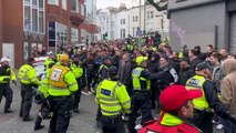Brighton vs Crystal Palace: Police out in force as fans warned of 'disruption to travel'
