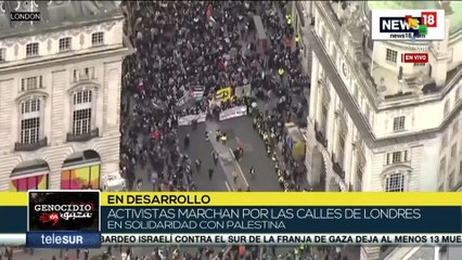 Miles se movilizan en Londres en solidaridad con Palestina
