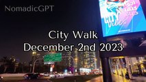 City Walk Dubai  Night Walking Tour [ 4K ]