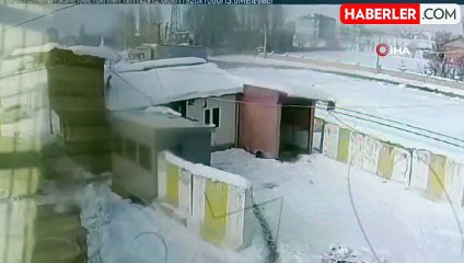 Muş'ta trenin çarptığı tıra ait kamera görüntüleri ortaya çıktı