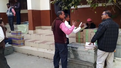 Confidential exam material accept center head, kept safe in police station