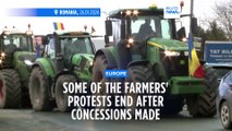 Farmers' protests have sprung up across Europe, even as some cease