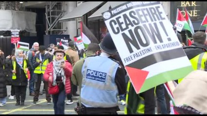 Mega marcia pro-Palestina nel centro di Londra