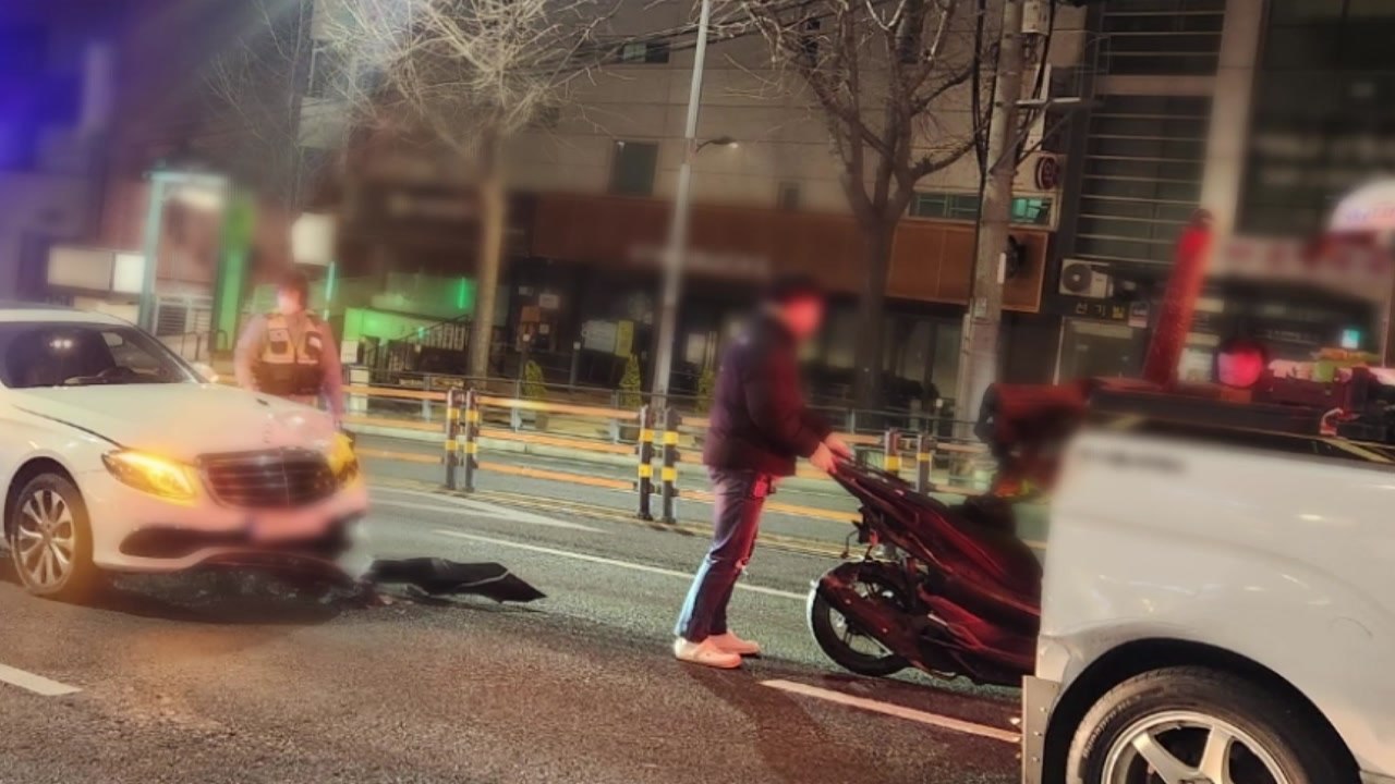 만취 운전자에 치어...50대 오토바이 배달원 숨져 / YTN