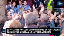 El PP exhibe músculo con un llenazo en Pontevedra para llevar a Rueda a la mayoría absoluta